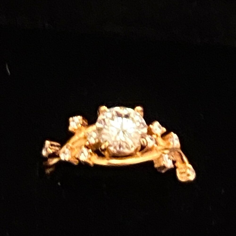 Moissanite 1-Carat Round Cut Ring Size 7 - Picture 5 of 10